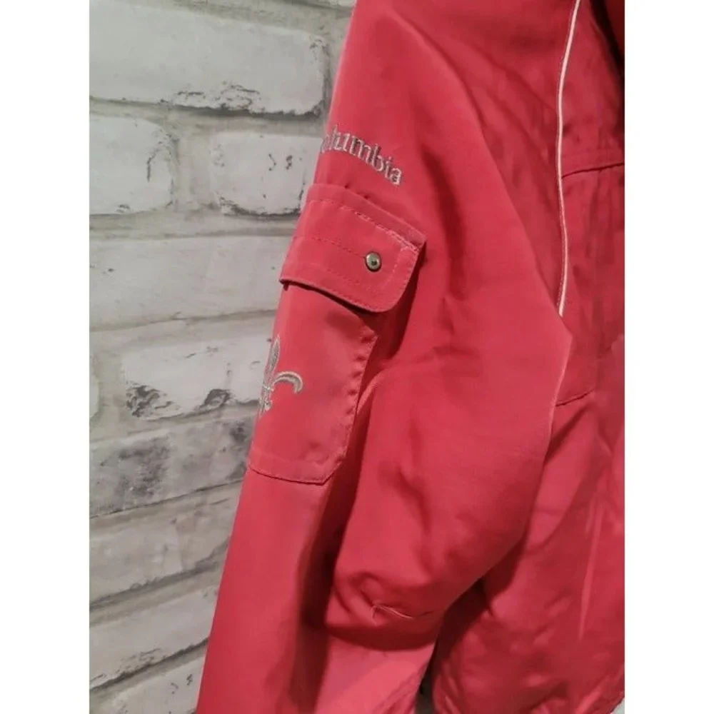 Columbia Size 10/12 Girls Pink Waterproof Insulated Hooded Puffer‎ Jacket